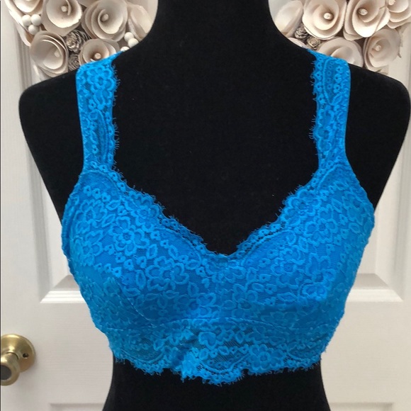L&B Flower lace detail bralette strappy back - Picture 2 of 7